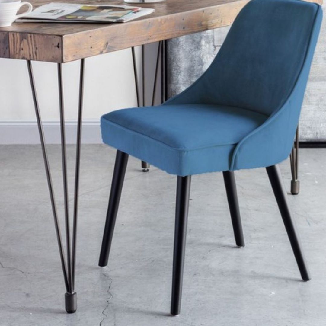 Pedro Dining Chair - Blue Velvet image 3